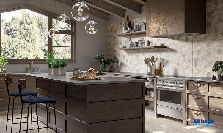 Collection Evoluta par Ceramiche Piemme en coloris Beyond et décor Cluster Light