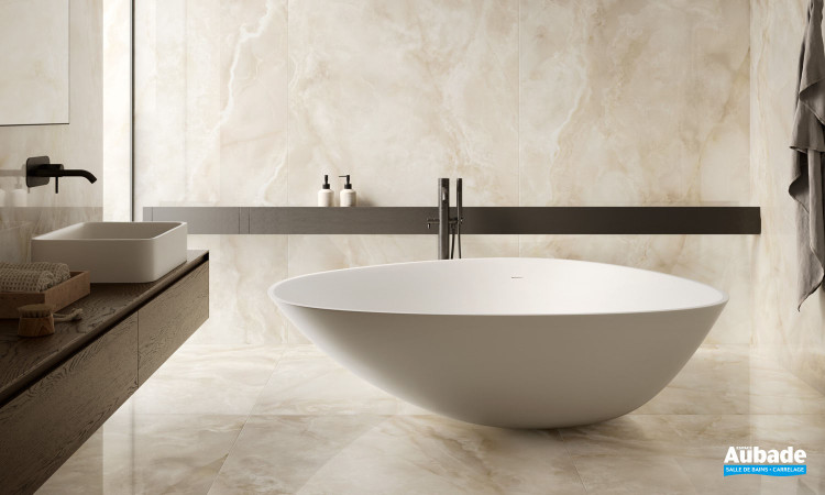 Collection Majestic Onyx par Ceramiche Piemme en coloris Crystal Beige