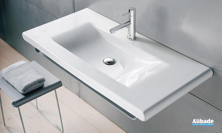 lavabo en céramique à poser sur un meuble, Laufen Living Square 