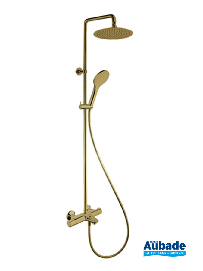 Colonne de bain douche Theta doré