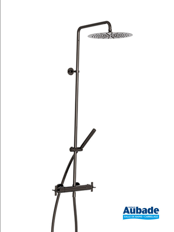 Colonne de douche Cristina cross road noir