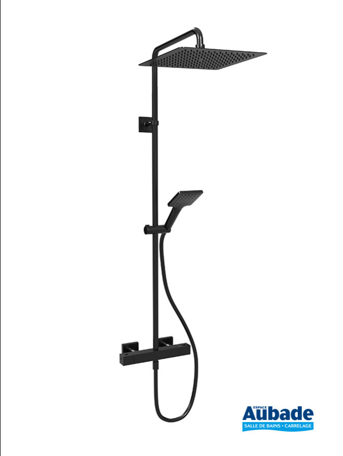 Colonne de douche Cristina quadri noire