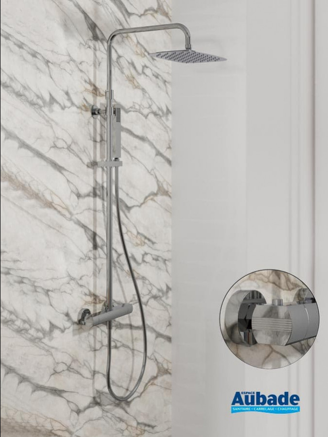 Colonne de douche thermostatique Chromé Neo de Horus