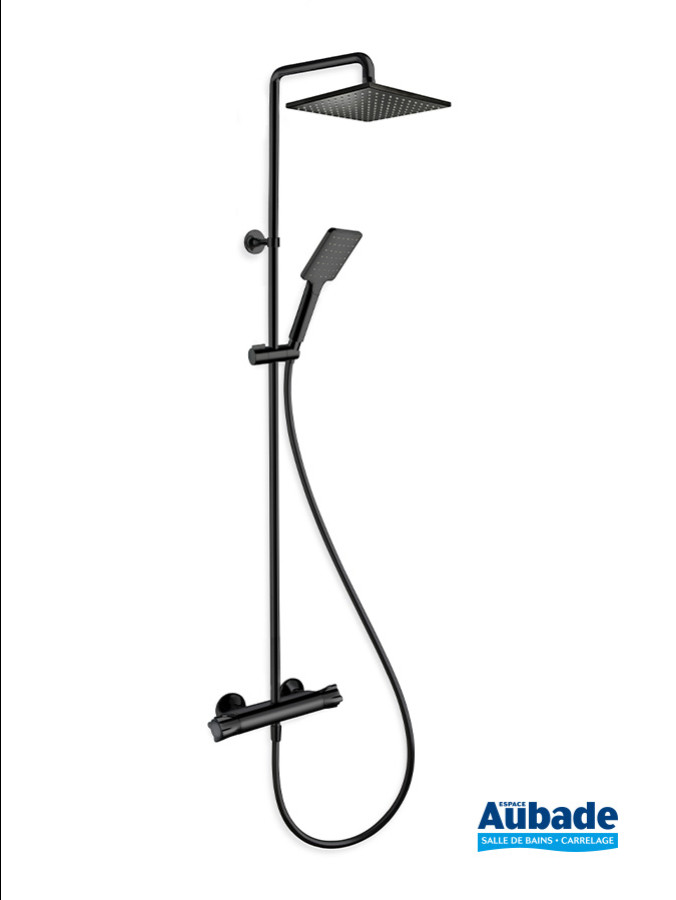 Colonne de douche thermostatique Theta cube Blackmat de Cristina Ondyna