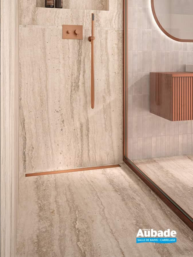 Douche à l'italienne Fundo Riolito Neo de Wedi