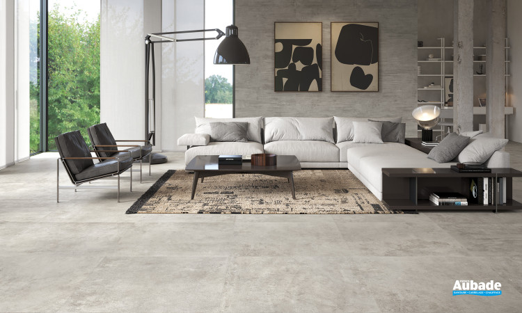 Collection Fabrika par Emil Ceramica en coloris Grey et décor Kalco Grey