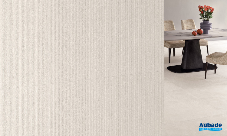 Collection Mapierre par Emil Ceramica en décor Ligne Blanc