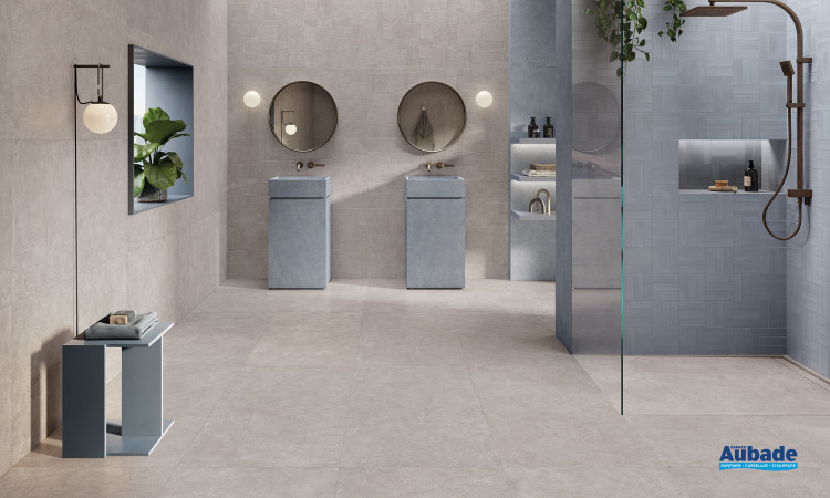 Collection Sixty par Emil Ceramica en coloris Cenere/Cielo