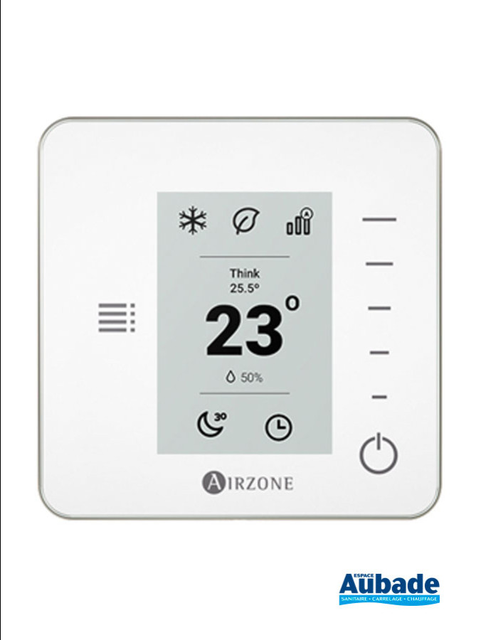 Thermostat Ibpro6 Monochrome Airzone Think Radio Blanc