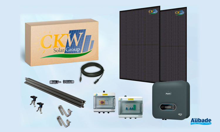 Kit toit tuiles 6kW onduleur