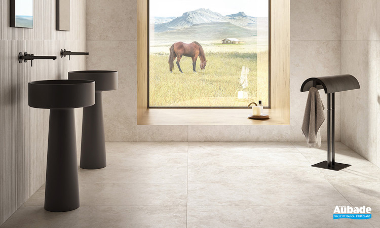 Collection Travertino par Ermes Aurelia en coloris White et décor White