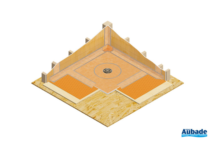 Kit d'évacuation Schlüter®-Kerdi-Drain-Base de Schlüter® Systems