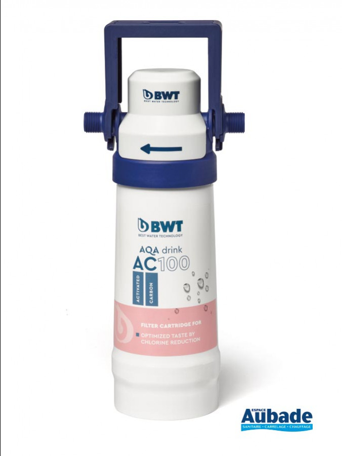 Filtre à eau AC100 de BWT avec son set de fixation