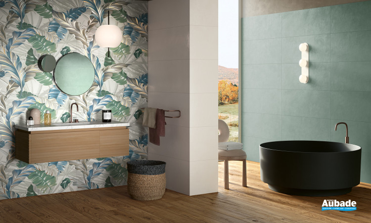Collection Chromatica par Fincibec en coloris Giada, Marna et décor Palm