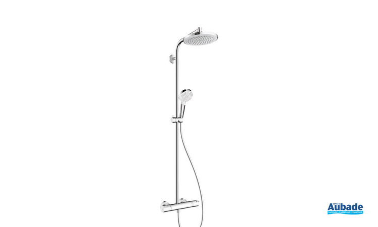 Colonne de douche 220 avec mitigeur thermostatique Chrome Hansgrohe