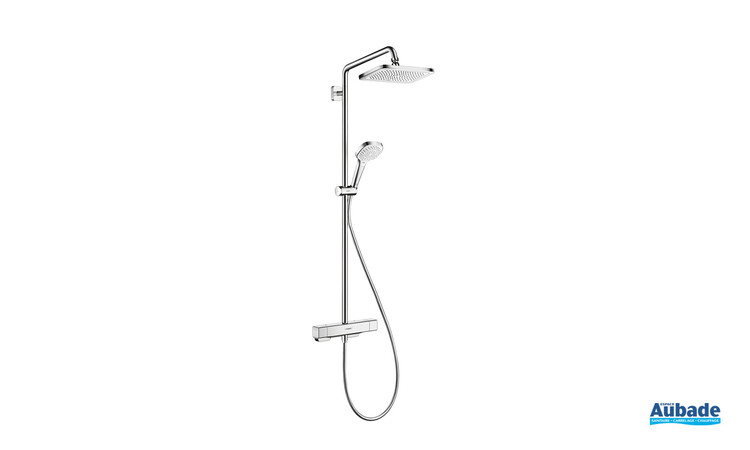 Colonne de douche Croma E mitigeur thermostatique Chrome Hansgrohe