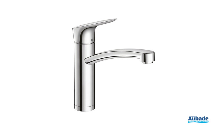 Robinet cuisine Logis M31, installation devant fenêtre, chrome Hansgrohe