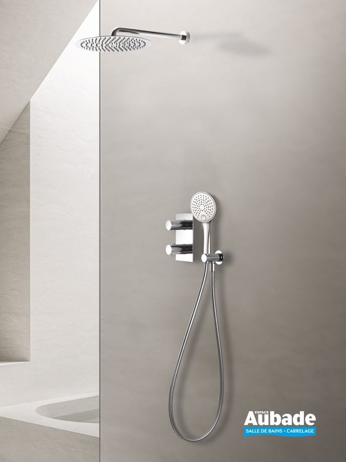 Pack thermostatique TRIVERDE Chromé de Cristina Ondyna