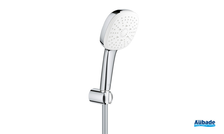 Ensemble de douche 2 jets Tempesta 110 Cube Chromé avec support mural de Grohe