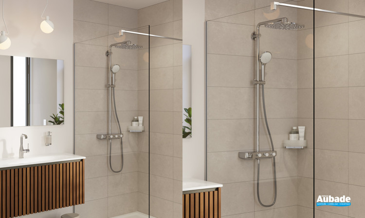 Colonne de douche Euphoria SmartControl System 310 Cube Duo Chromé de Grohe