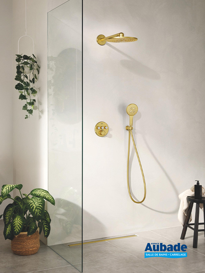 Pack encastré Grohe SmartControl finitionCool Sunrise brossé de Grohe