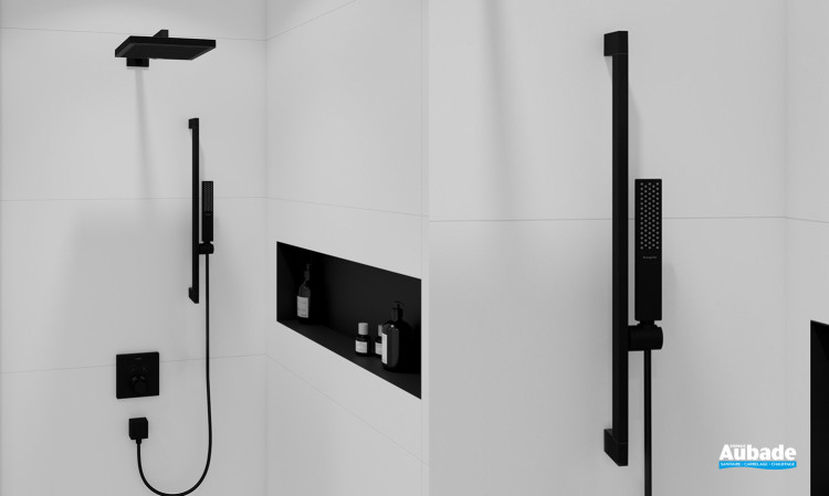 Ensemble de douche encastré Pulsify E Noir d'Hansgrohe