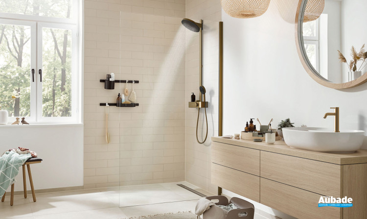 Colonne de douche Pulsify S 260 EcoSmart Bronze brossé d'Hansgrohe