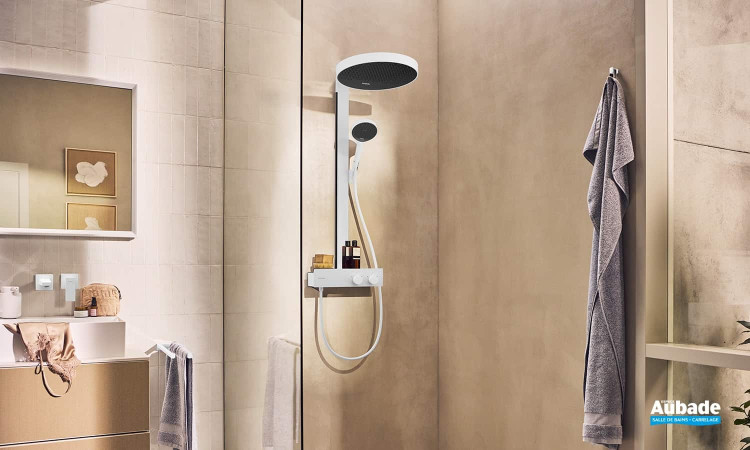 Colonne de douche Rainfinity 360 blanc mat de Hansgrohe