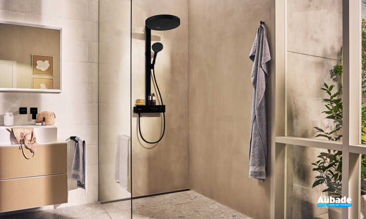 Colonne de douche Rainfinity 360 Noir mat d'Hansgrohe