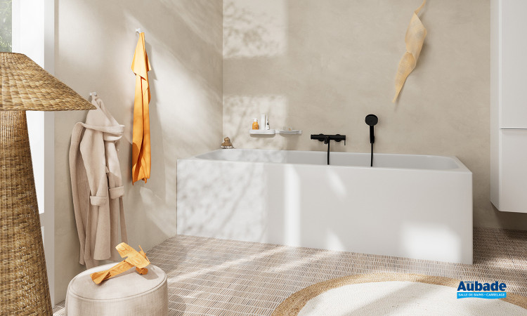 Mitigeur thermostatiques bain/douche Tecturis Noir mat de Hansgrohe