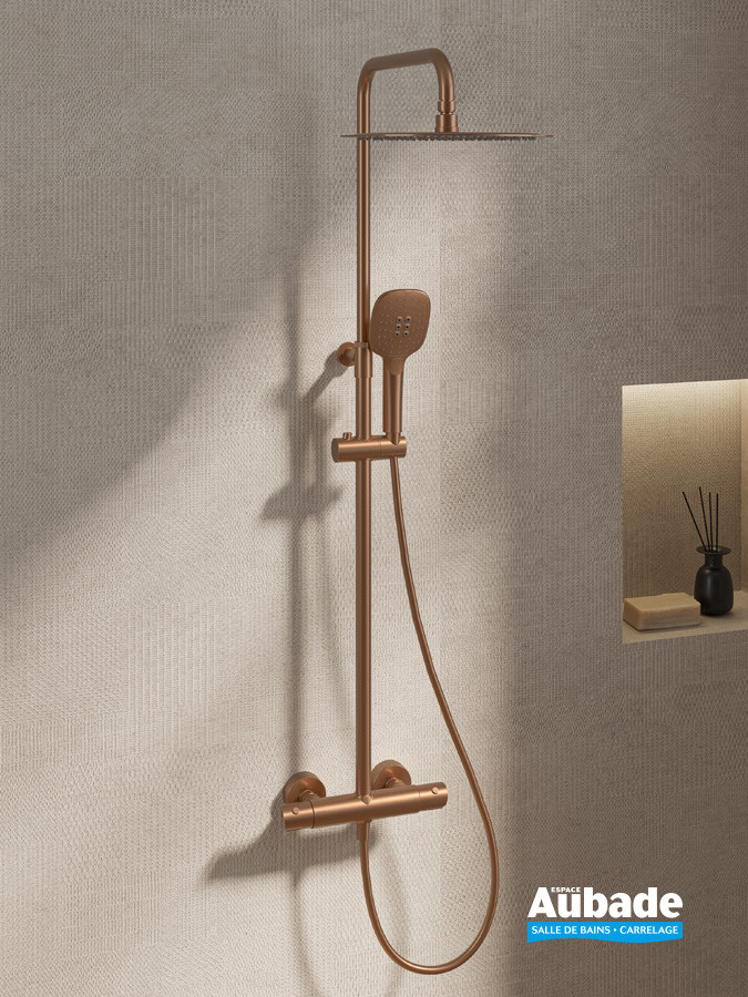 Colonne de douche Caledonia 2 de Ramon Soler coloris Cuivre