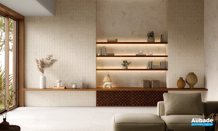 Collection Ambrosia par Ibero en coloris Beige et décor Concept Sand Digital Soft