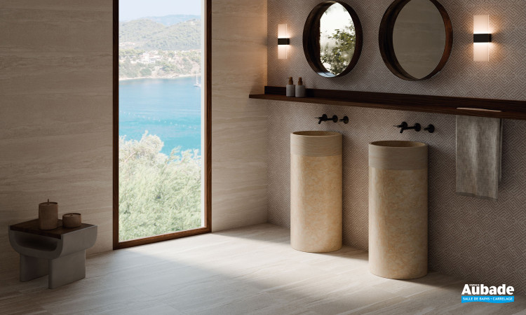 Collection Strata par Ibero en coloris Beige et Décor Art Beige