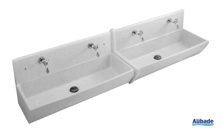 Lavabo collectif Targa Pro avec dosseret Villeroy & Boch