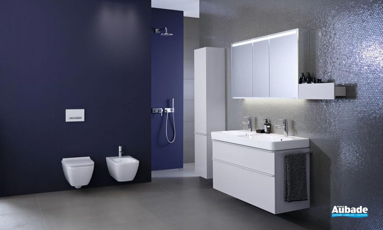 Plan de toilette avec double vasque Geberit Smyle Square