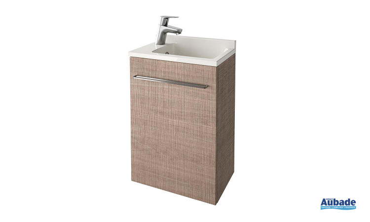 Meuble lave-mains imitation bois Verso d'Ambiance Bain 