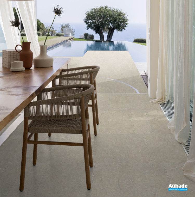 Carrelage Arkistyle par Marca Corona format 120 x 120 cm en coloris Limy