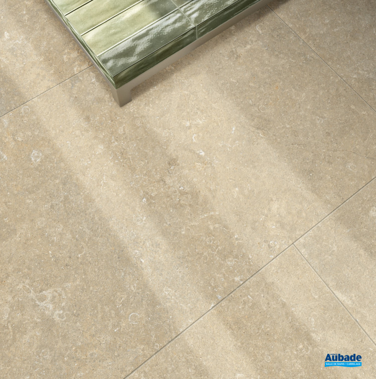 Carrelage Arkistyle par Marca Corona format 120 x 120 cm en coloris Sand