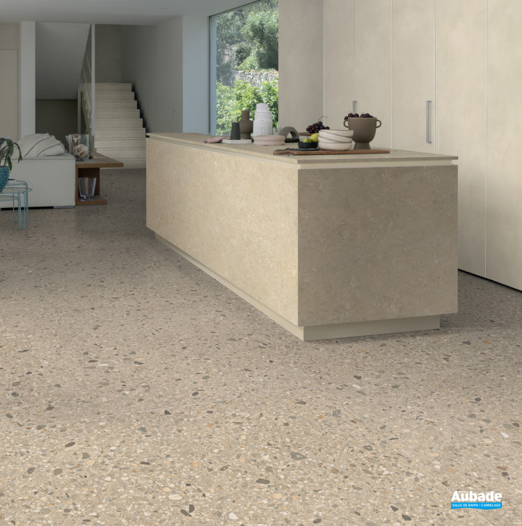 Carrelage Arkistyle par Marca Corona format 120 x 120 cm en coloris Shade Warm