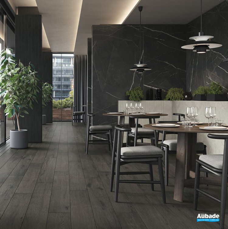 Carrelage Scultorea par Marca Corona format 60 x 120 cm en coloris Dark Diamond Velvet