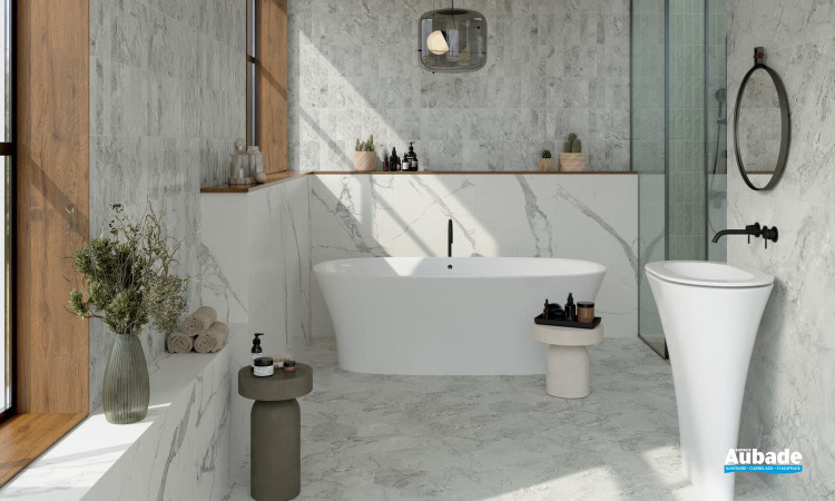 Collection Scultorea par Marca Corona Mosaïque et Miniature en coloris Foam Grey