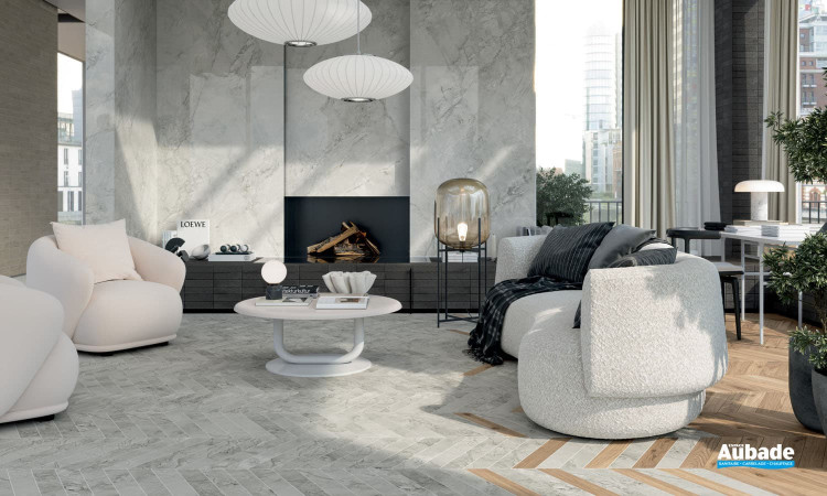 Collection Scultorea par Marca Corona Chevron en coloris Foam Grey