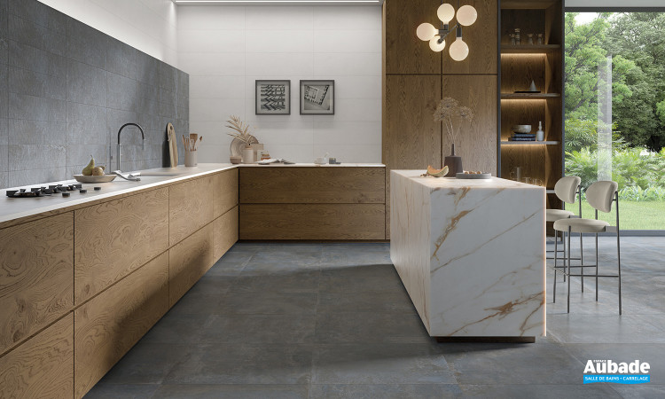 Collection Chrome par Metropol en coloris Acero, Blanco et décor Art Acero