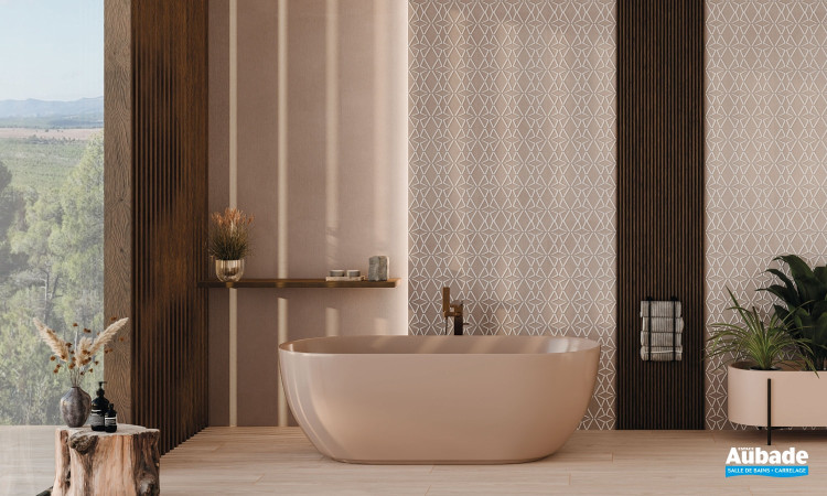 Collection Haussmann par Metropol en coloris Coral et décor Art Coral