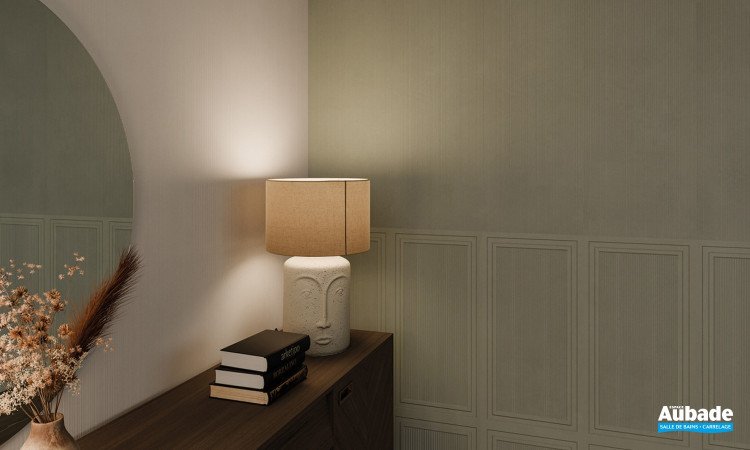 Collection Haussmann par Metropol en coloris Naturel et Verde décor Concept Verde