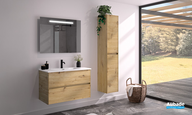 Meuble Elyps 2 coloris Chêne blond d'Ambiance Bain