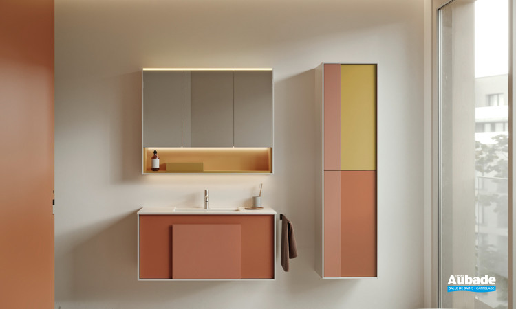 Meuble Moto de Burgbad coloris Corail mat