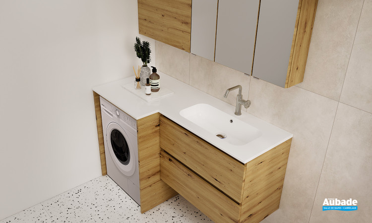 Meuble Laundry coloris Chêne artisan de Cedam