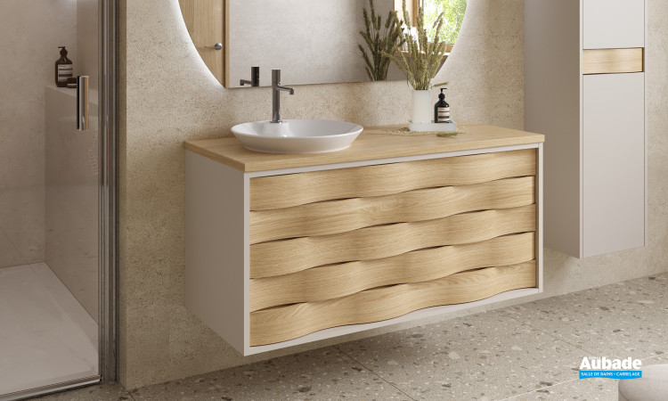 Meuble Cascade par Decotec 120 cm en coloris Chêne naturel