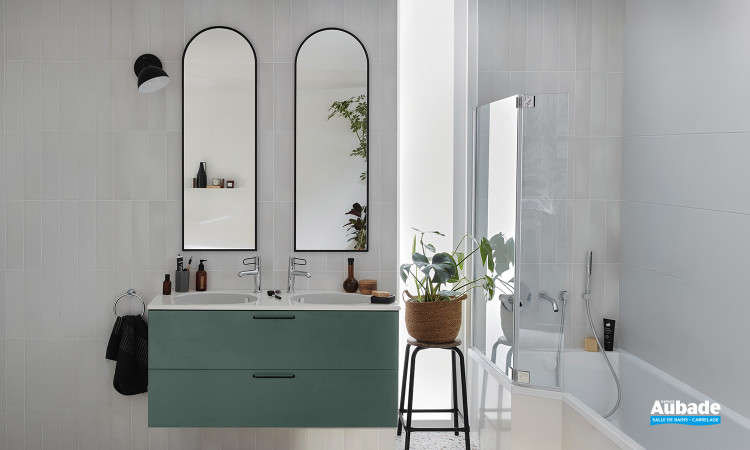 Meuble Odéon Rive Gauche, finition Eucalyptus velours